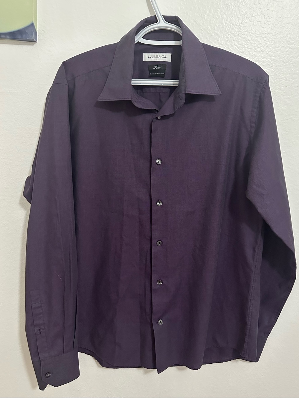 Versace Men's Plum Dress Shirt